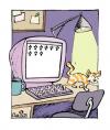 Cartoon: Cat s writing (small) by Christo Komarnitski tagged cartoon comic