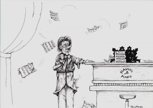 Cartoon: Piano concerto (medium) by bytoth tagged music,