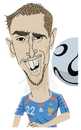 Cartoon: Franck Ribeiry (small) by Zach tagged soccer worldcup 2010 sports france