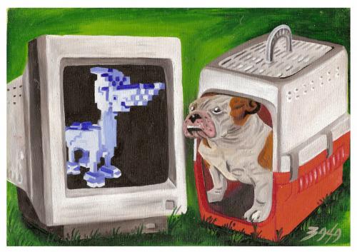 Cartoon: dog (medium) by bacsa tagged dog