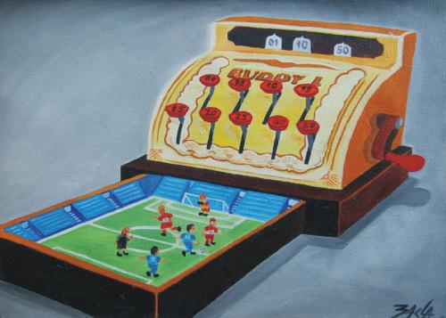 Cartoon: football (medium) by bacsa tagged bacsa,