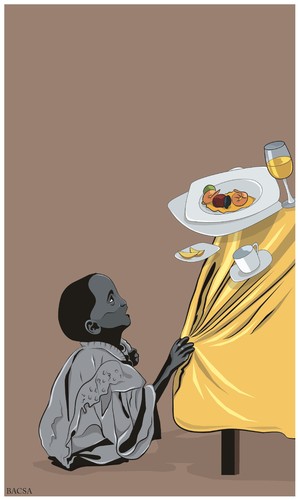Cartoon: POOR (medium) by bacsa tagged poor