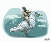 Cartoon: Dove of peace (small) by bacsa tagged dove of peace