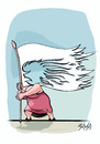 Cartoon: Flag (small) by bacsa tagged flag