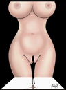Cartoon: Nude (small) by bacsa tagged nude