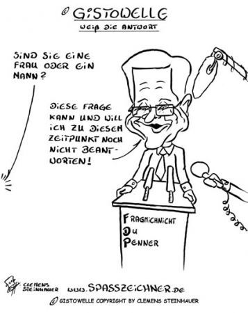 Cartoon: Guido Westerwelle Gistowelle (medium) by Clemens tagged guido,westerwelle