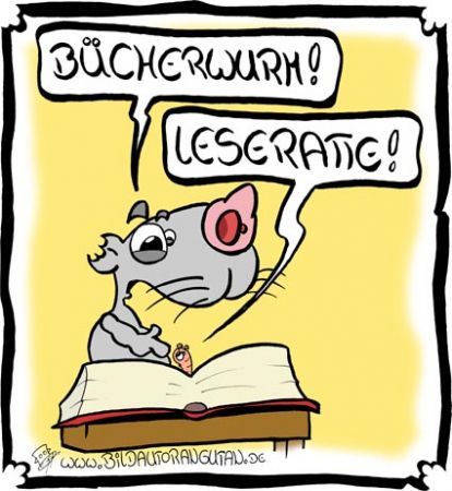 Cartoon: Lesen macht Spaß! (medium) by Clemens tagged bücherwurm,leseratte,buch,bücher,lesen,ratte,wurm