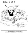 Cartoon: Karikatur Bin Laden im Himmel (small) by Clemens tagged bin,laden,tot,usa,terror,al,quaida,erschossen