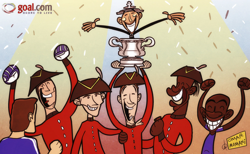 Cartoon: Chelsea pensioners enjoy FA Cup (medium) by omomani tagged cech,chelsea,di,matteo,drogba,fa,cup,john,terry,juan,mata,lampard,ramires