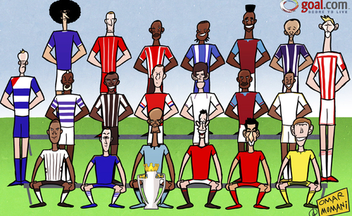 Cartoon: The Premier League is back! (medium) by omomani tagged premier,league