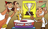 Cartoon: 109 not out! (small) by omomani tagged camp,nou,cristiano,ronaldo,khedira,la,liga,mourinho,real,madrid