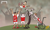Cartoon: Alexis steps in for Giroud (small) by omomani tagged arsenal,champions,league,jack,wilshere,olivier,giroud,oxlade,chamberlain,sanchez,wenger