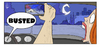 Cartoon: Busted (small) by omomani tagged police,girl,car,night,outdoor