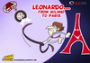 Cartoon: Leonardo from Milano to Paris (small) by omomani tagged leonardo ac milan inter paris saint germain