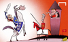 Cartoon: Mourinho rides in to rescue Roon (small) by omomani tagged chelsea,manchester,united,mourinho,moyes,rooney