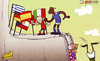 Cartoon: Spain and Italy (small) by omomani tagged balotelli,croatia,euro,2012,iniesta,ireland,italy,modric,spain