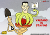 Cartoon: Valdano is Staying (small) by omomani tagged mourinho valdano real madrid