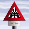 Cartoon: traffipax (small) by andart tagged traffipax,religion,good,transcendent,traffic,transport,
