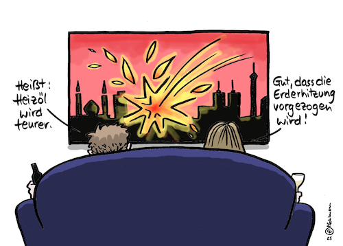 Cartoon: Bomben-TV (medium) by Pfohlmann tagged teheran,iran,atomprogramm,atombombe,nuklear,israel,angriff,krieg,nahost,bomben,bombardierung,fernsehen,tv,heizöl,erdöl,energie,preise,lebenshaltungskosten,klimawandel,klimakrise,erderhitzung,winter,herbst,konsumenten,zuschauer,medien,abgestumpft,abstumpfung,teheran,iran,atomprogramm,atombombe,nuklear,israel,angriff,krieg,nahost,bomben,bombardierung,fernsehen,tv,heizöl,erdöl,energie,preise,lebenshaltungskosten,klimawandel,klimakrise,erderhitzung,winter,herbst,konsumenten,zuschauer,medien,abgestumpft,abstumpfung