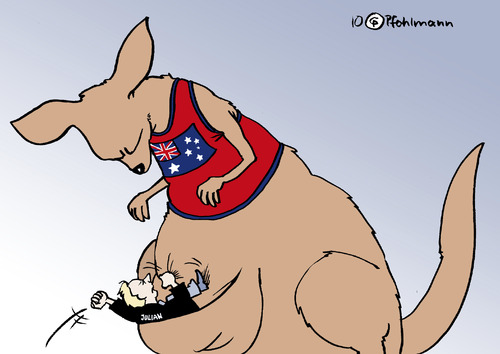 Cartoon: Känguru (medium) by Pfohlmann tagged australien,wikileaks,internet,assange,känguru,känguruh,beutel,festnahme,staatsangehörigkeit,haftbefehl,australien,wikileaks,internet,assange,känguru,beutel,festnahme,staatsangehörigkeit,haftbefehl,usa