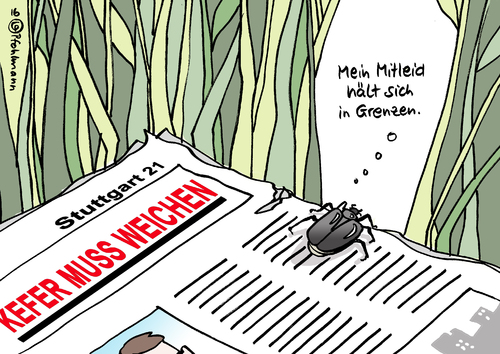 Cartoon: Kefer muss weichen (medium) by Pfohlmann tagged bahnhof,hauptbahnhof,bahnprojekt,inbetriebnahme,bahnhof,hauptbahnhof,bahnprojekt,inbetriebnahme