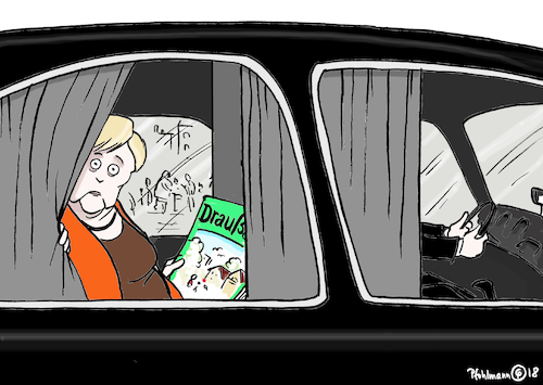 Cartoon: Merkel Draußen (medium) by Pfohlmann tagged karikatur,cartoon,color,farbe,2018,deutschland,merkel,politiker,bundeskanzlerin,auto,limousine,vorhang,vorhänge,abgeschottet,chauffeur,draußen,zeitschrift,welt,filterblase,abgeschlossen,blase,milieu,bürger,basis,bevölkerung,leute,menschen,wähler,überraschung,entdeckung,diesel,maaßen,verfassungsschutz,beförderung,koalition,fehler,wahlen,karikatur,cartoon,color,farbe,2018,deutschland,merkel,politiker,bundeskanzlerin,auto,limousine,vorhang,vorhänge,abgeschottet,chauffeur,draußen,zeitschrift,welt,filterblase,abgeschlossen,blase,milieu,bürger,basis,bevölkerung,leute,menschen,wähler,überraschung,entdeckung,diesel,maaßen,verfassungsschutz,beförderung,koalition,fehler,wahlen