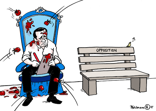 Cartoon: Tsipras hat Sehnsucht (medium) by Pfohlmann tagged karikatur,cartoon,2015,color,farbe,eu,europa,griechenland,tsipras,reformen,regierung,ministerpräsident,sparprogramm,tomaten,proteste,demonstrationen,demos,streik,generalstreik,opposition,oppositionsbank,sehnsucht,schuldenkrise,karikatur,cartoon,2015,color,farbe,eu,europa,griechenland,tsipras,reformen,regierung,ministerpräsident,sparprogramm,tomaten,proteste,demonstrationen,demos,streik,generalstreik,opposition,oppositionsbank,sehnsucht,schuldenkrise