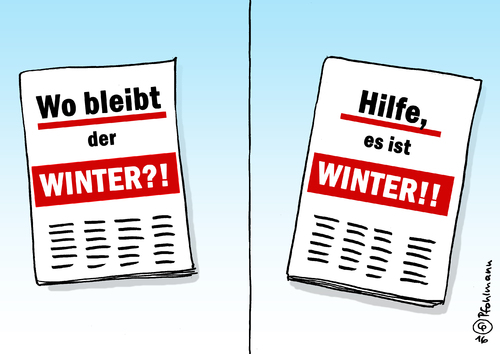 Winterschlagzeilen