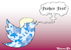 Cartoon: Atomgetwitter (small) by Pfohlmann tagged karikatur cartoon 2016 color farbe usa global trump twitter atomwaffen nuklearwaffen aufrüstung internet ankündigung atompilz präsident us