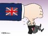 Cartoon: Brown Down (small) by Pfohlmann tagged gordon,brown,großbritannien,gb,uk,united,kingdom,rücktritt,europawahl,wahlverlierer,verlust,desaster