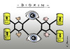 Cartoon: DIOXIN (small) by Pfohlmann tagged dioxin,skandal,verseuchung,verunreinigung,lebensmittel,eier,chemie,formel