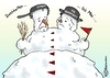 Cartoon: Doppelspitze (small) by Pfohlmann tagged linke,linkspartei,doppelspitze,vorsitz,vorstand,ernst,lötzsch,fusion,parteitag,mai,schneemann,winter