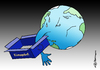 Cartoon: EU Klimapaket (small) by Pfohlmann tagged karikatur,cartoon,2014,color,farbe,global,europa,eu,klimapaket,klimapakt,globus,welt,erde,klimawandel,maßnahmen,klimaschutz,co2