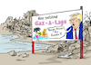 Cartoon: Gaz-a-Lago (small) by Pfohlmann tagged maralago,trump,netanjahu,präsident,usa,israel,gaza,palästinenser,hamas,nahost,gazastreifen,krieg,vertreibung,strand,annexion,rimini,urlaub,wiederaufbau,sexismus