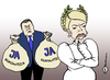 Cartoon: JAnukowitsch (small) by Pfohlmann tagged ukraine,janukowitsch,timoschenko,wahl,wahlen,präsident,präsidentin,präsidentschaftswahlen,frisur,zopf,lorbeer,lorbeerkranz