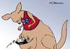 Cartoon: Känguru (small) by Pfohlmann tagged australien,wikileaks,internet,assange,känguru,känguruh,beutel,festnahme,staatsangehörigkeit,haftbefehl