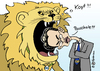 Cartoon: Kopfpauschale (small) by Pfohlmann tagged kopfpauschale,rösler,gesundheitsreform,gesundheitsminister,fdp,csu,löwe,koalition,schwarz,gelb