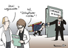 Cartoon: Mubarak in Klinik (small) by Pfohlmann tagged mubarak egypt ägypten klinik krankenhaus deutschland op operation medizin behandlung chirurg chirurgie stuhl kleben diktator rücktritt aufstand reform demokratie exil