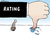 Cartoon: Rating (small) by Pfohlmann tagged griechenland,pleite,zahlungsunfähigkeit,kredit,kreditwürdigkeit,rating,agentur,europa,euro,papandreou,daumen