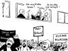 Cartoon: Schüler-Demo (small) by Pfohlmann tagged demo schüler bildung bildungspolitik schulpolitik angela merkel wirtschaftsweise straßenbau konjunktur investition