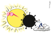 Cartoon: Sommerfinsternis (small) by Pfohlmann tagged corona,coronavirus,pandemie,lauterbach,gesundheitsminister,sonne,sommer,lebensfreude,ferien,urlaub,sonnenbrille,rosa,schatten,sonnenfinsternis,gesundheit,krankheit