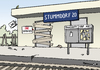 Cartoon: Stummdorf 20 (small) by Pfohlmann tagged stuttgart,21,bahnhof,hauptbahnhof,db,bahn,kopfbahnhof,baden,württemberg,baustop,baustelle,baustopp