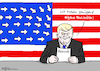 Cartoon: US-Fachkraft (small) by Pfohlmann tagged karikatur,cartoon,2017,color,farbe,usa,trump,präsident,fachkraft,fachkräfte,visum,visa,einreise,dekret,bestimmungen,immigration,immigranten,arbeitserlaubnis,hire,america,first,flagge,fahne,stars,and,stripes
