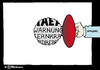 Cartoon: Warnung (small) by Pfohlmann tagged warnung,iaea,japan,atomenergie,erdbeben,gau,super,flagge,fahne,fukushima,radioaktivität,unfall,kernschmelze,sicherheit,wikileaks