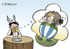 Cartoon: Wildsau CSU (small) by Pfohlmann tagged csu,wildsau,wildschwein,asterix,obelix,rösler,gesundheitsminister,fdp,kopfpauschale,merkel,bundeskanzlerin,cdu,koalition,schwarz,gelb
