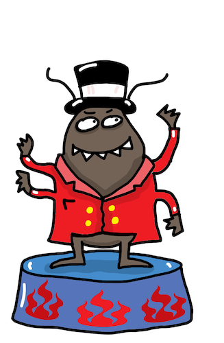 Cartoon: Flohzirkus Zirkus (medium) by sabine voigt tagged floh,zirkus,flohzirkus,insekten,schädlinge,schädlingsbekämpfung,ungeziefer,flöhe
