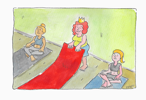 Cartoon: Yoga roter Teppich (medium) by sabine voigt tagged yoga,asana,roter,teppich,gewicht,diät,übergewicht,sport,übung,turnen,hobby,meditation,entspannung,prävention,bewegung,gesundheit,wellness,therapie,fitness,gymnastik,yoga,asana,roter,teppich,gewicht,diät,übergewicht,sport,übung,turnen,hobby,meditation,entspannung,prävention,bewegung,gesundheit,wellness,therapie,fitness,gymnastik
