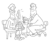 Cartoon: Büro Arbeit (small) by sabine voigt tagged büro,arbeit,computer,teilzeit,gewerkschaft,lehrer,verwaltung,steuer,angestellter,tarif