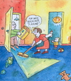 Cartoon: mutter Hausfrau (small) by sabine voigt tagged mutter,hausfrau,gleichberechtigung,hausarbeit,ehe,geschlechter,arbeit,liebe