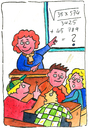 Cartoon: schule unterricht  klasse lehrer (small) by sabine voigt tagged schule,unterricht,klasse,lehrer